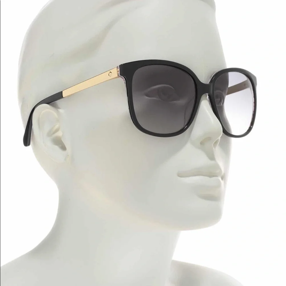 Kate Spade Mackenzee Black Pattern Red Sunglasses - Picture 8 of 10